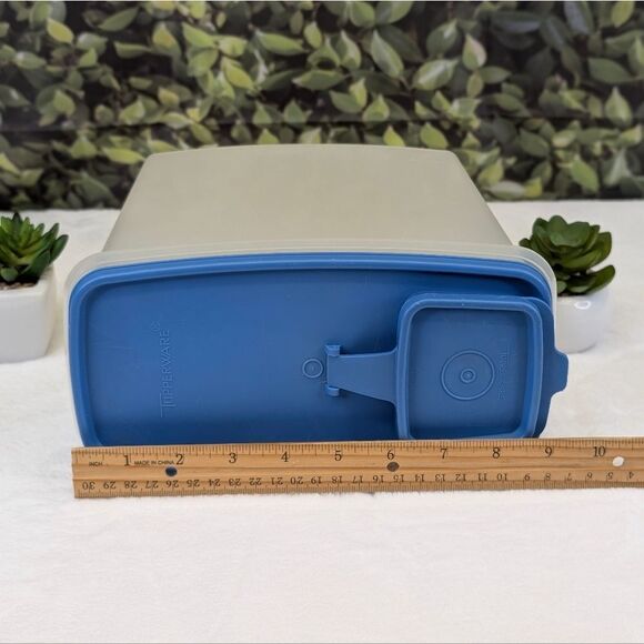 Tupperware Modular Mates Cereal Storer Container #1588-6 w/ Blue Lid #1590-2 - Picture 11 of 12
